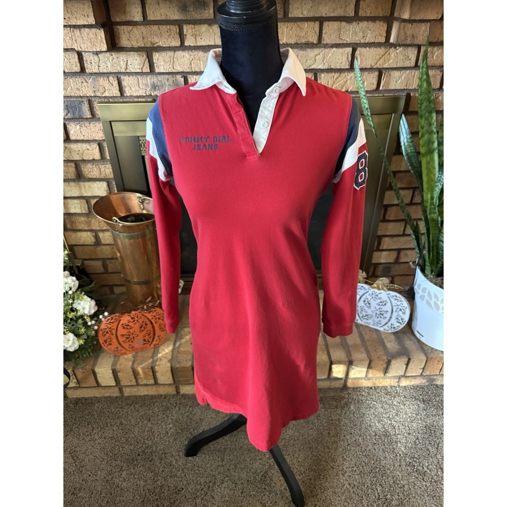 Tommy Hilfiger Tommy Girl Jeans Dress Y2K Juniors Size Large